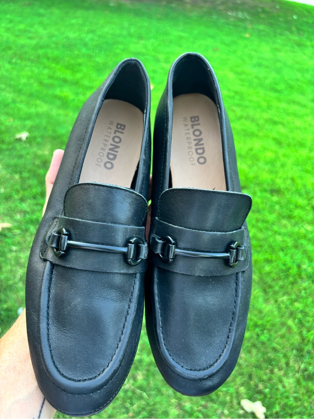 Blondo Black Women's Leather Bit Loafers